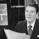 Imagen: Reagan durante su discurso con el “experimental” plan de defensa Star Wars. History